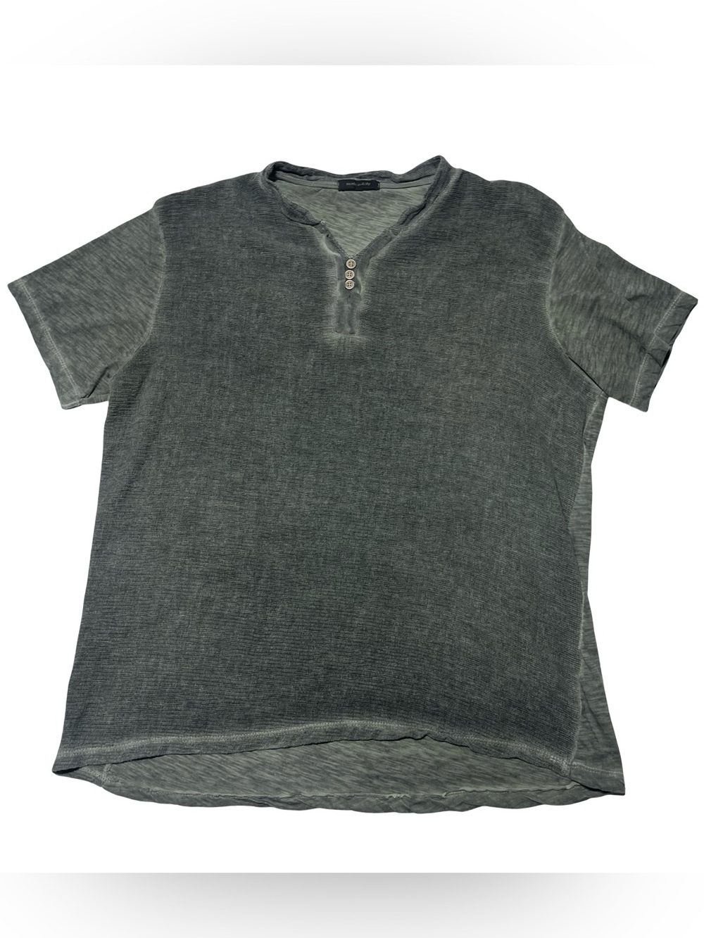 Made in Italy Linen Cotton Blend Luxury Distressed Asphalt Gray Men’s Size US 2X